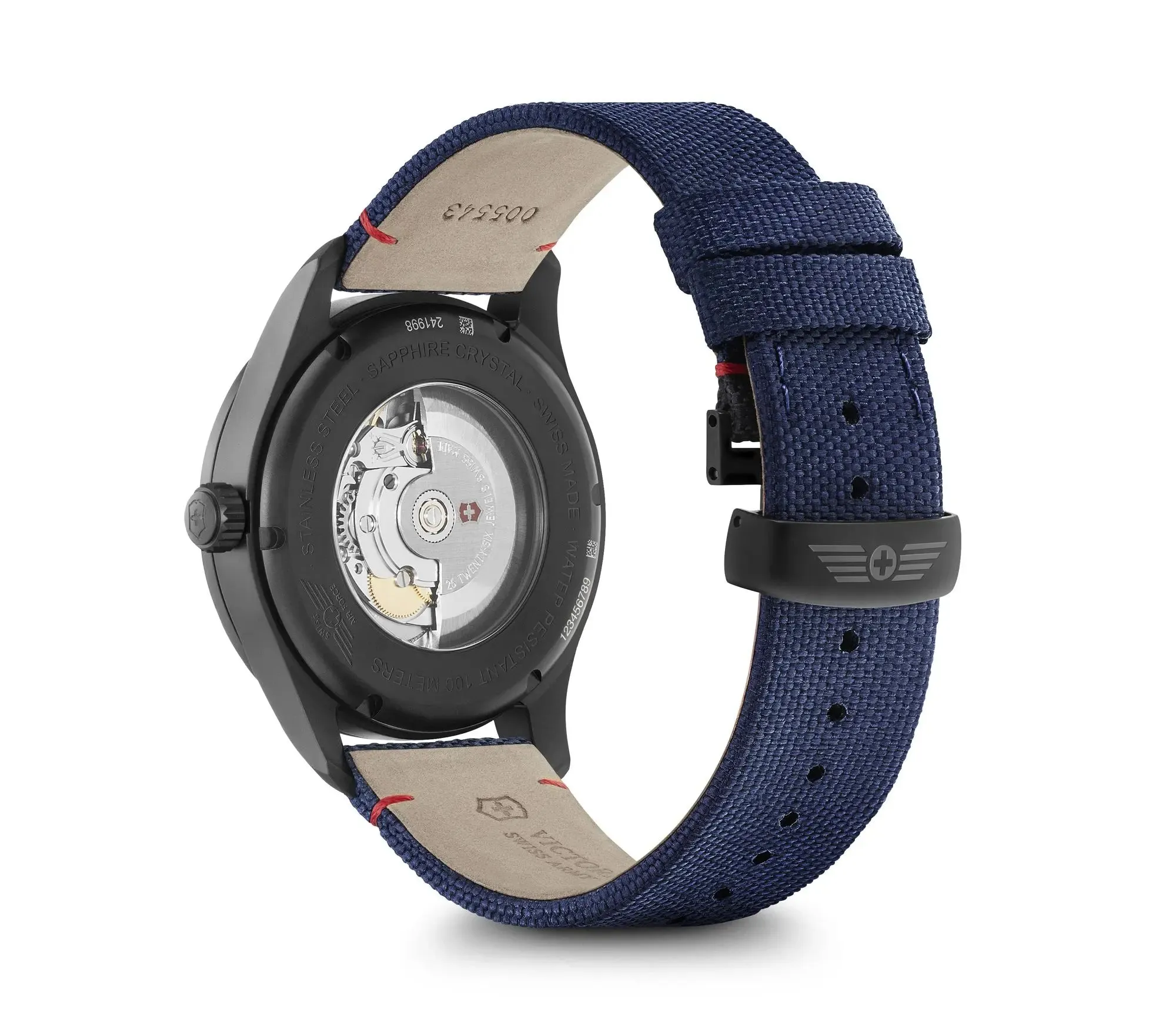 Victorinox Airboss Mechanical Blue Dial Mens Watch 241998