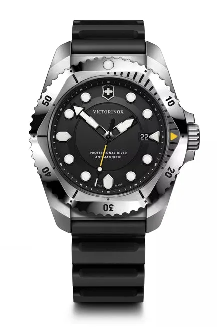 Victorinox Dive Pro 43mm Black Rubber Black Dial Watch 241990