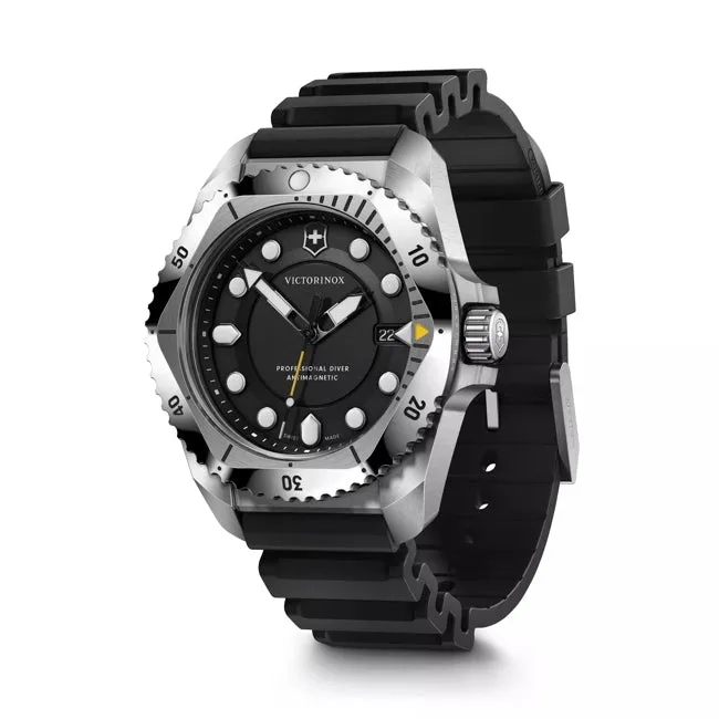 Victorinox Dive Pro 43mm Black Rubber Black Dial Watch 241990