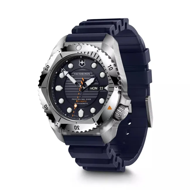 Victorinox Dive Pro Automatic Blue Rubber Black Dial Watch 241995