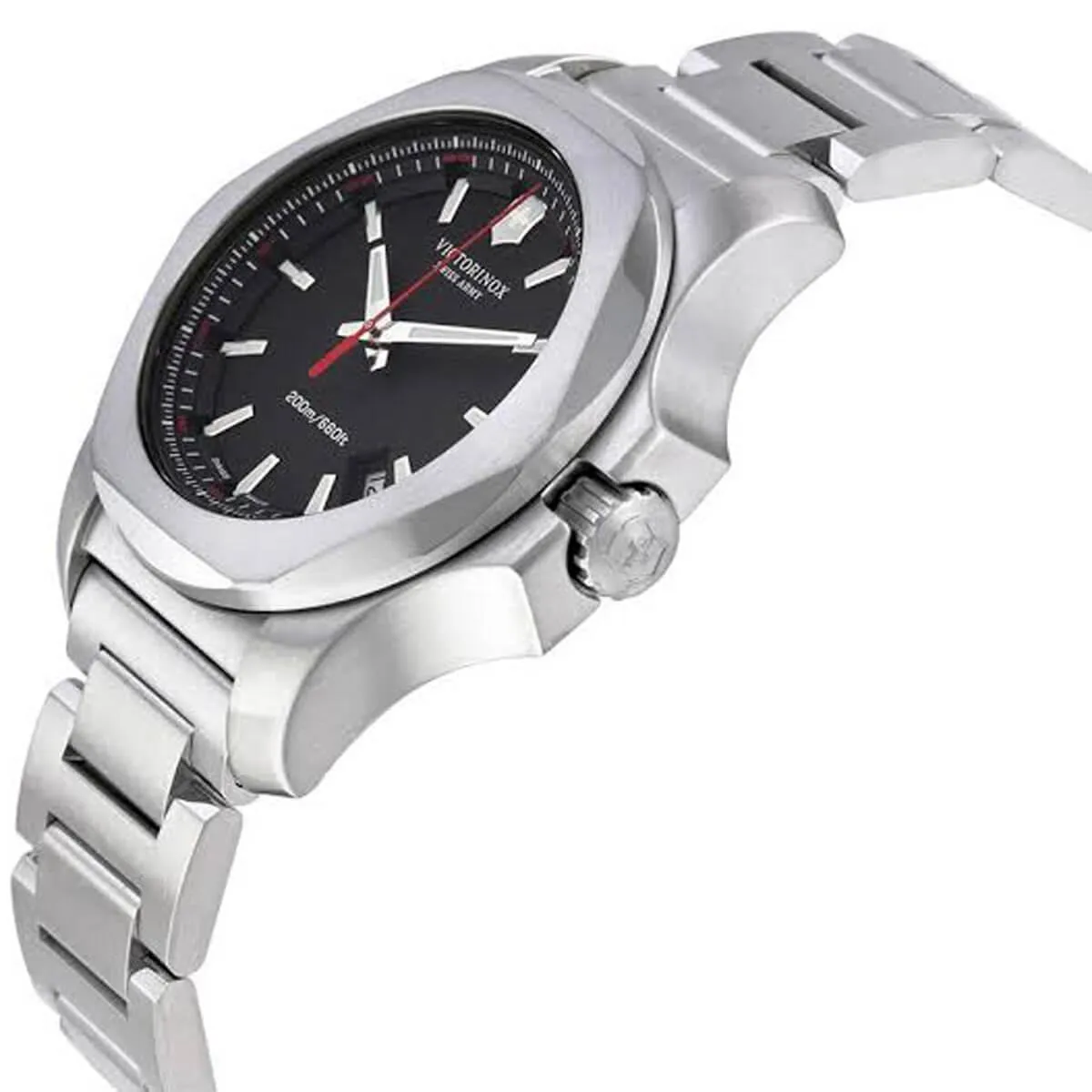 Victorinox Swiss Army I.N.O.X. Black Dial Steel 241723.1 Men's Watch