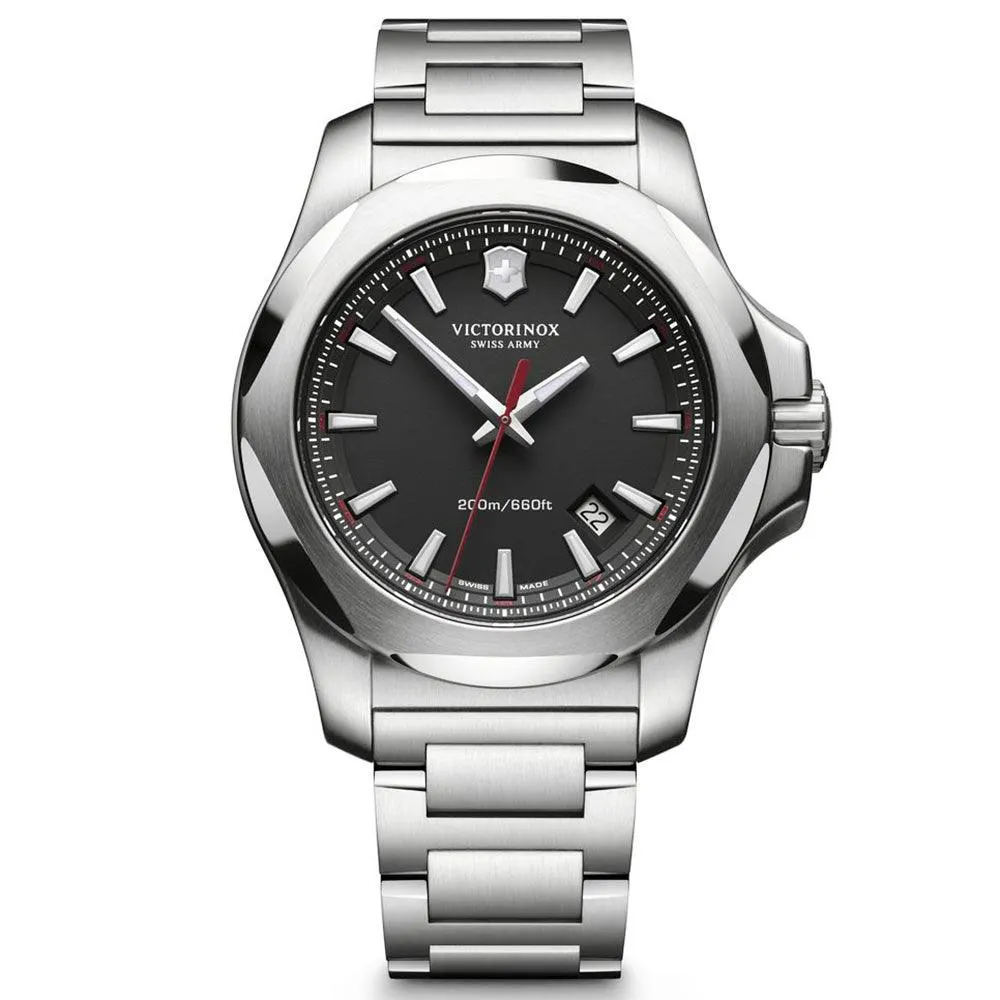 Victorinox Swiss Army I.N.O.X. Black Dial Steel 241723.1 Men's Watch