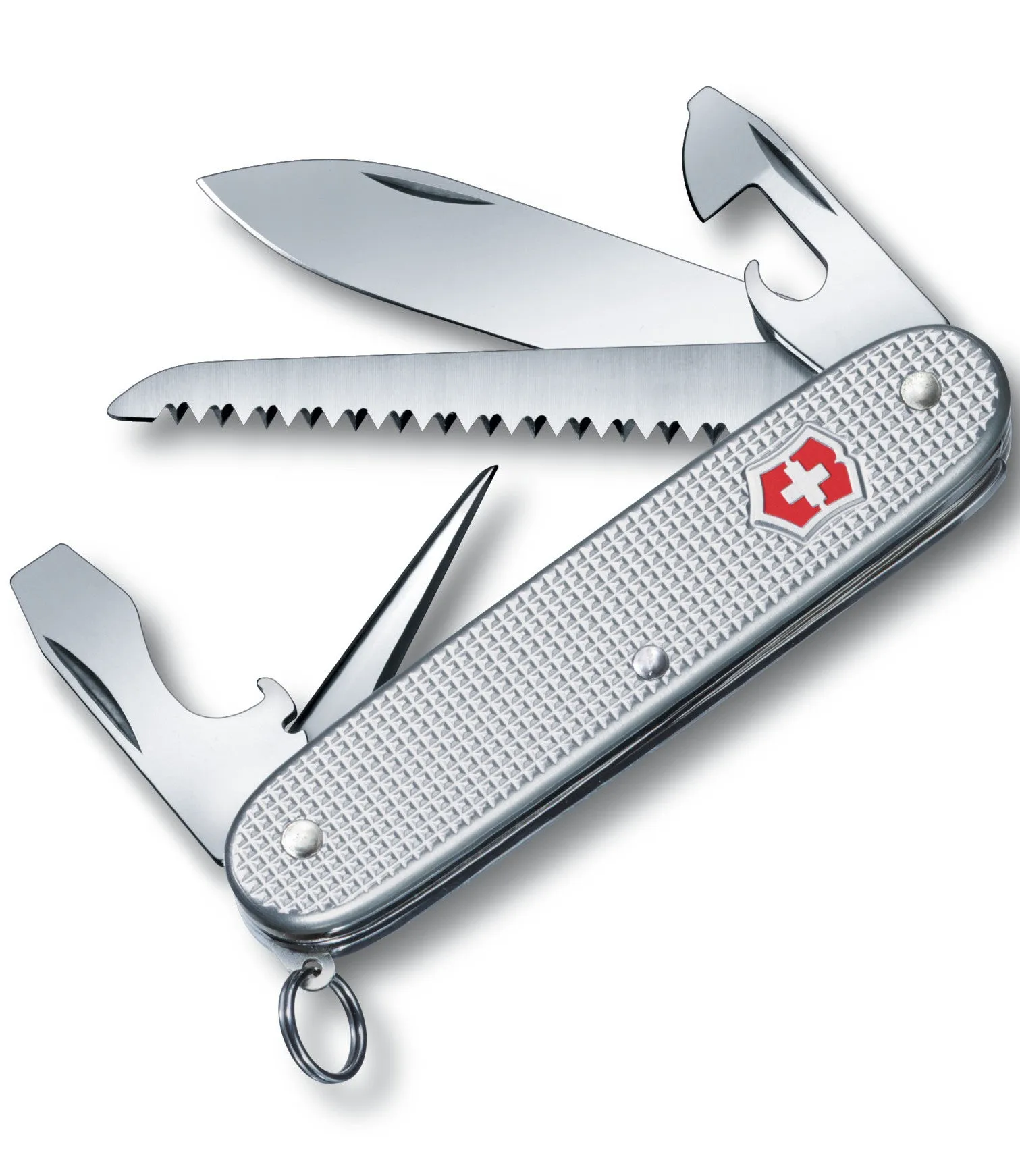 Victorinox Swiss Army Medium Pocket Knife Farmer Alox Ribbed
