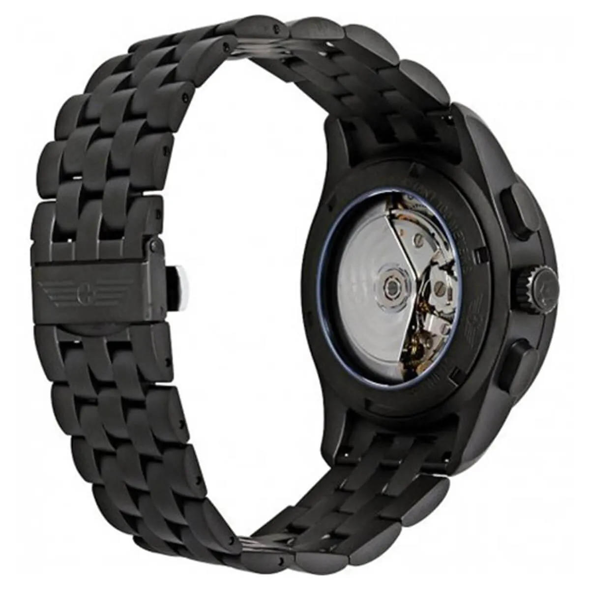 Victorinox Swiss Army Men's Automatic Chronograph Watch - AirBoss Black Dial Bracelet | 241741