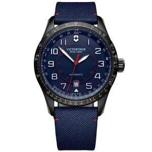 Victorinox Swiss Army Men's Automatic Watch - Airboss Mechanical Blue Strap | 241820