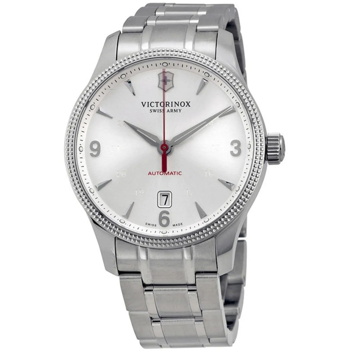 Victorinox Swiss Army Men's Automatic Watch - Alliance Silver Dial Bracelet | 241715