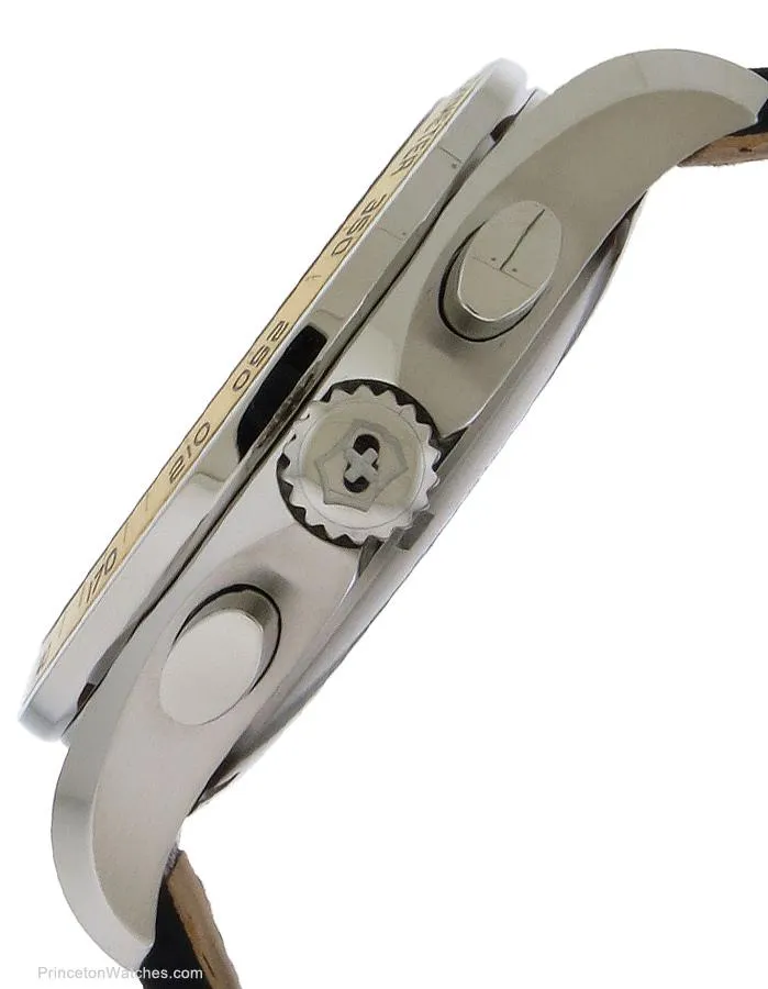 Victorinox Swiss Army Mens Chrono Classic - Brown Leather Strap - Gold-Tone Dial