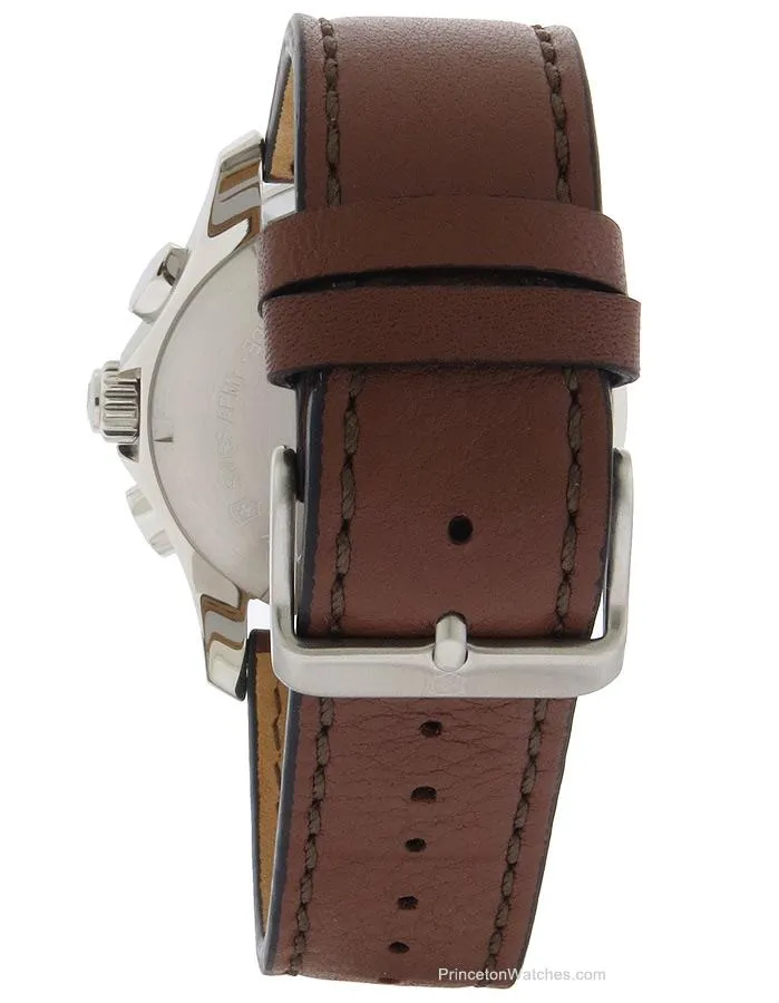 Victorinox Swiss Army Mens Chrono Classic - Brown Leather Strap - Gold-Tone Dial