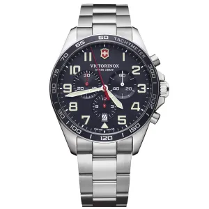 Victorinox Swiss Army Men's Chrono Watch - Fieldforce Blue Dial Bracelet | 241857
