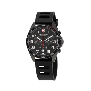 Victorinox Swiss Army Men's Chrono Watch - FieldForce Sport Black Dial Strap | 241889