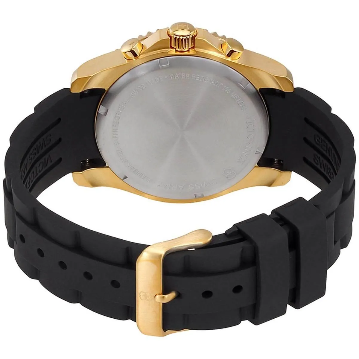Victorinox Swiss Army Men's Chrono Watch - Maverick Black Dial Rubber Strap | 249099