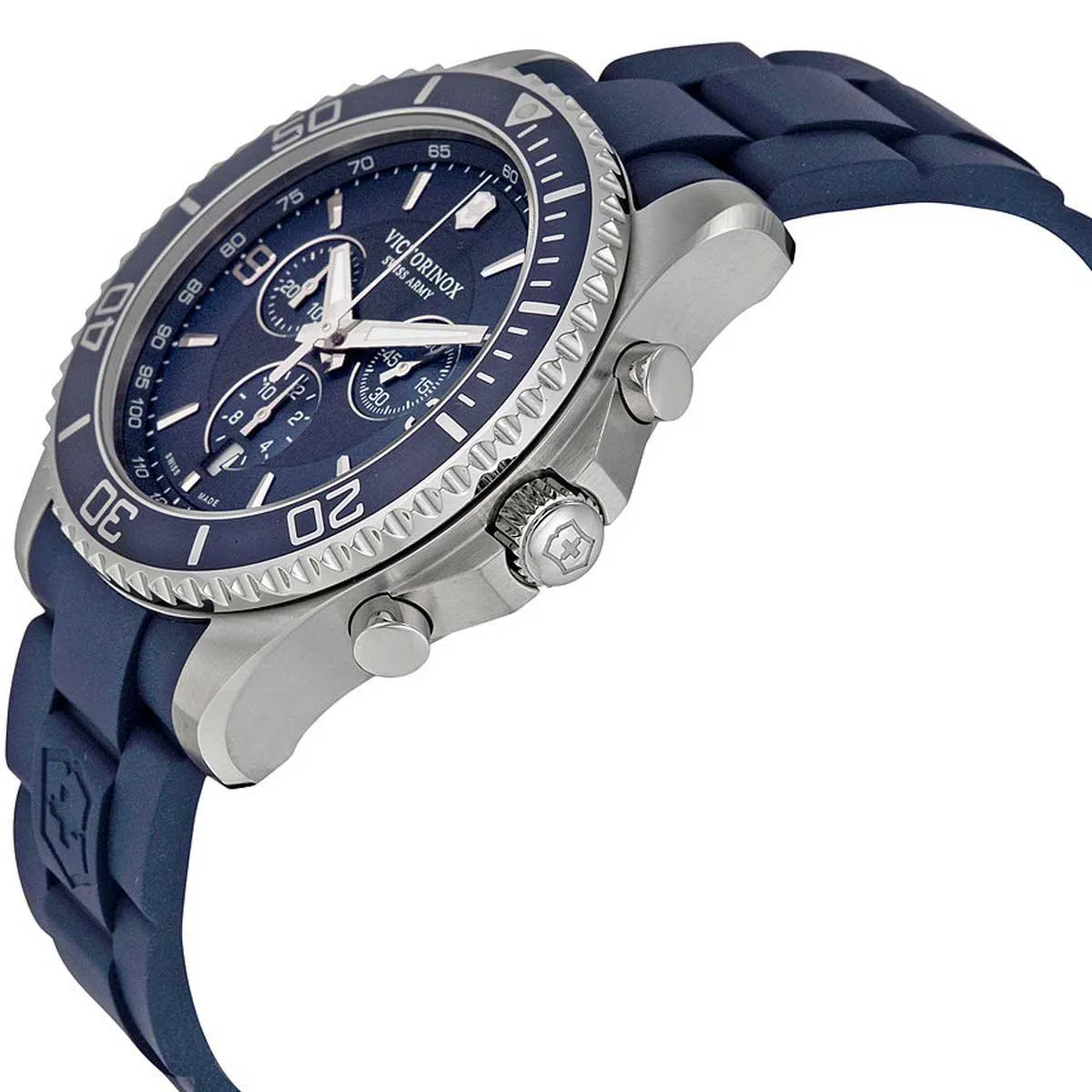 Victorinox Swiss Army Men's Chronograph Watch - Maverick Blue Dial Strap | 241690