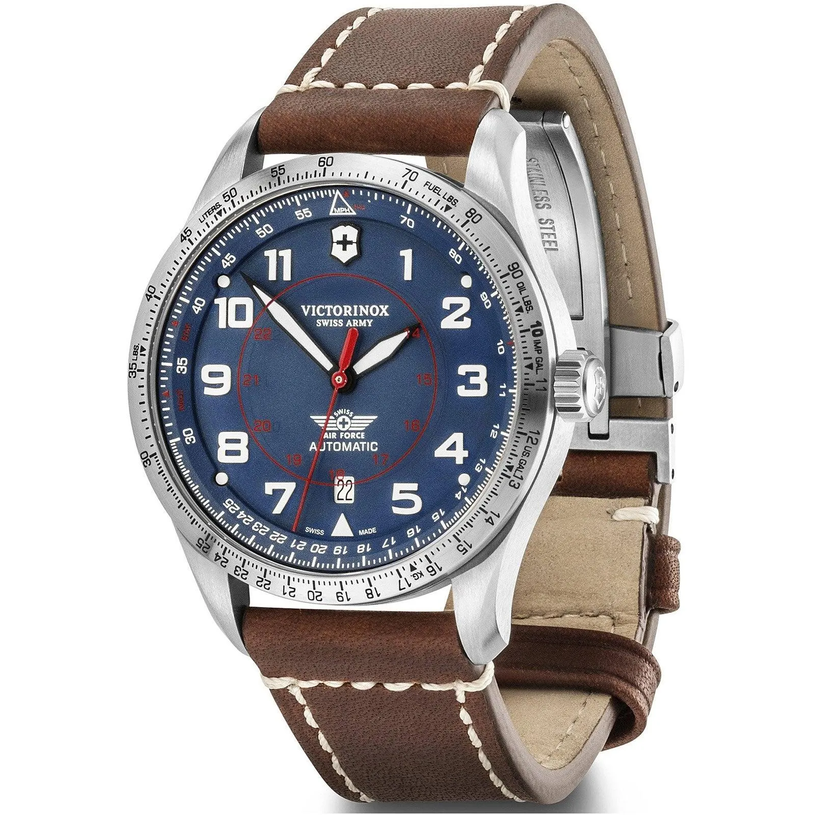 Victorinox Swiss Army Men's Mechanical Watch - Airboss Blue Dial Strap | 241887
