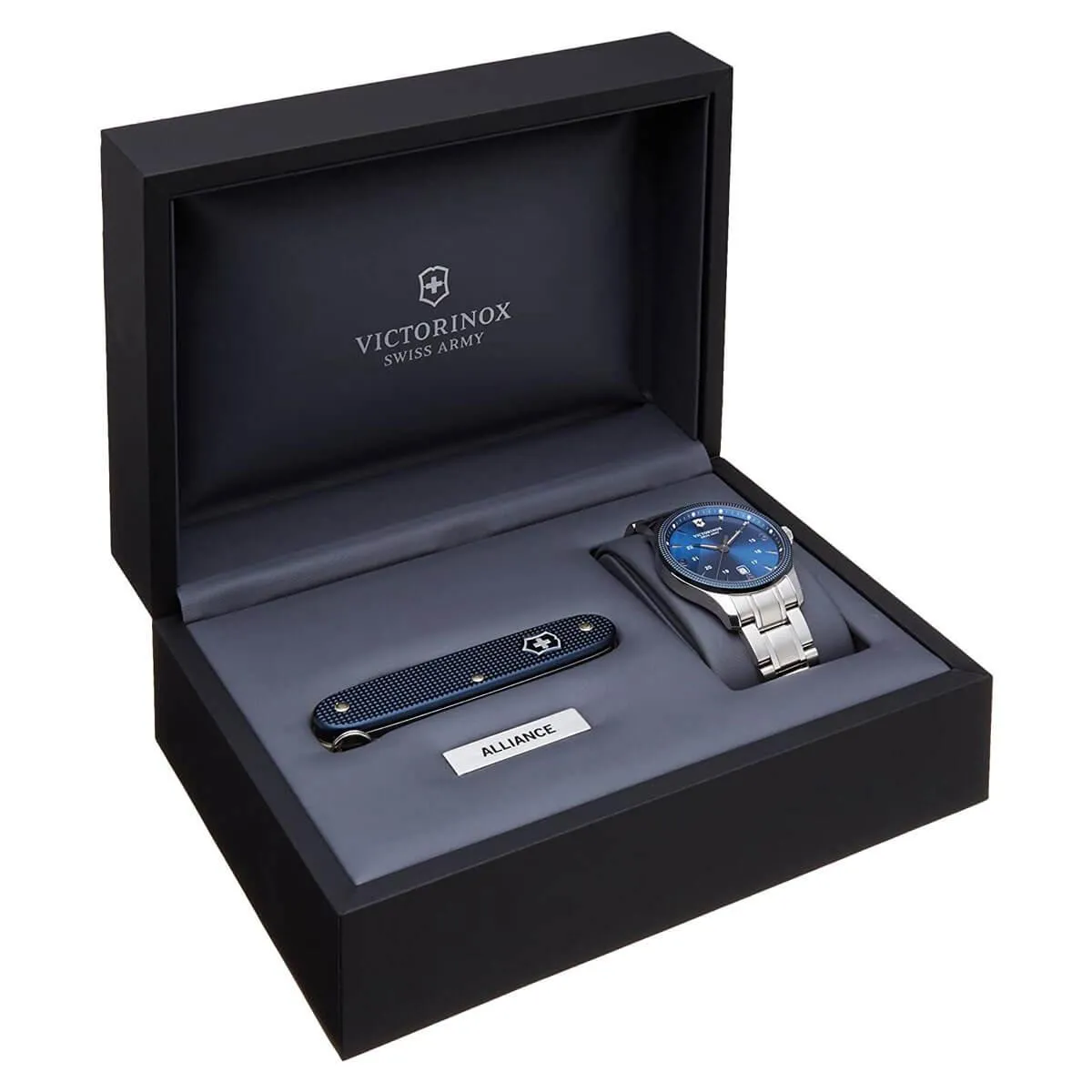 Victorinox Swiss Army Men's Quartz Watch - Alliance Blue Dial Bracelet | 241711.1