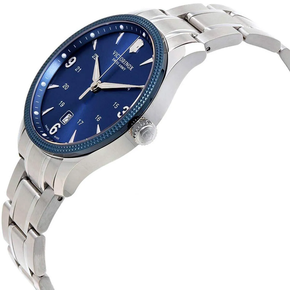 Victorinox Swiss Army Men's Quartz Watch - Alliance Blue Dial Bracelet | 241711.1