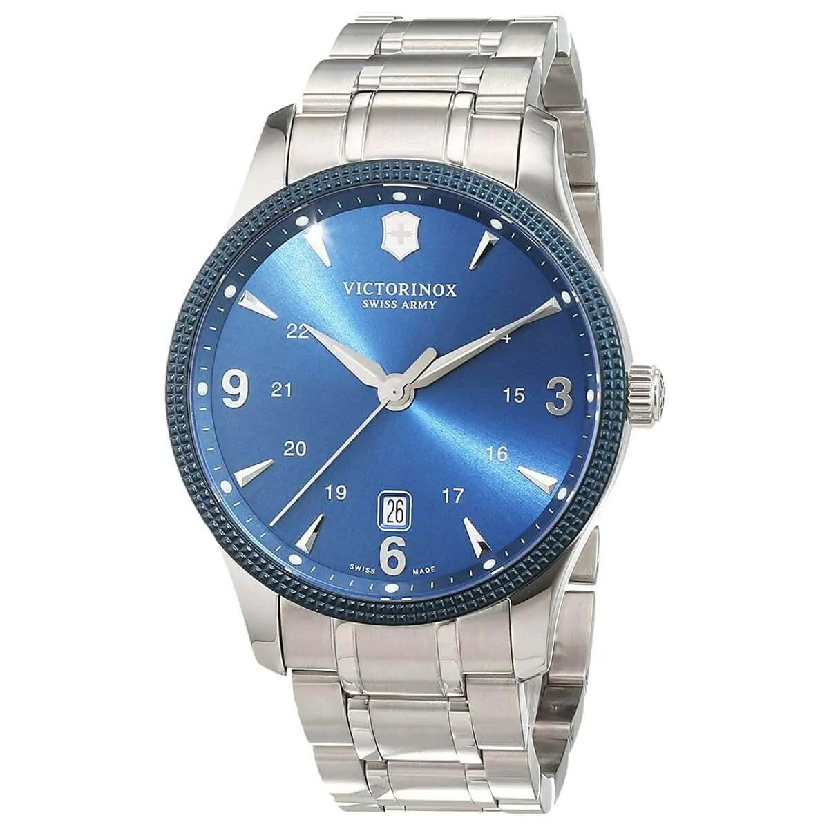 Victorinox Swiss Army Men's Quartz Watch - Alliance Blue Dial Bracelet | 241711.1
