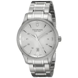 Victorinox Swiss Army Men's Quartz Watch - Alliance Silver Tone Dial Bracelet | 241712