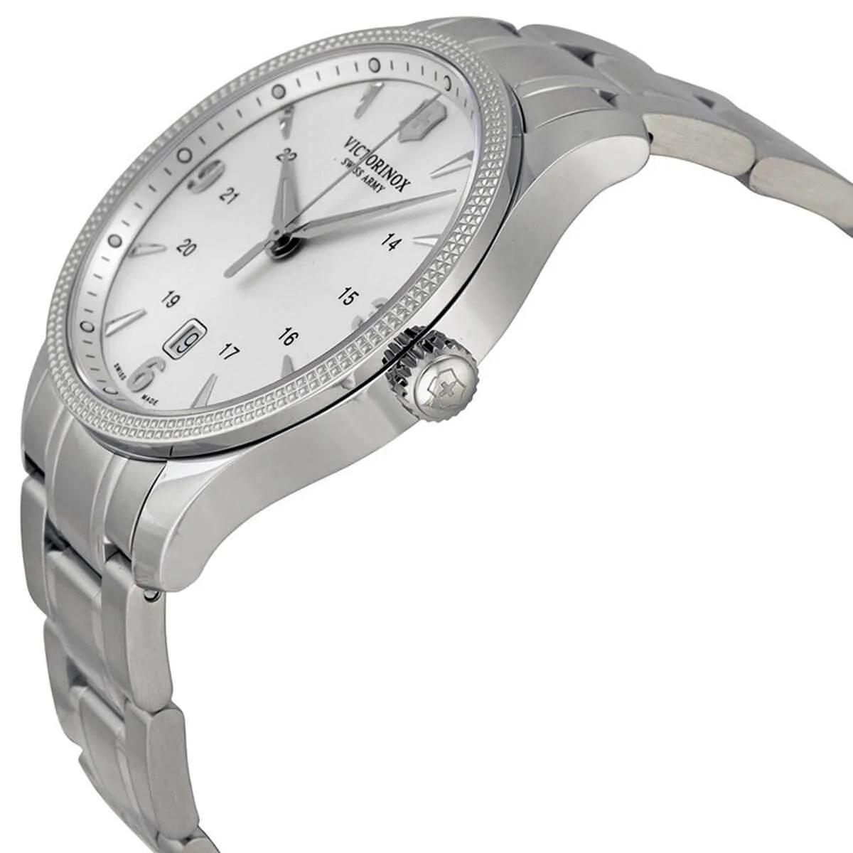 Victorinox Swiss Army Men's Quartz Watch - Alliance Silver Tone Dial Bracelet | 241712