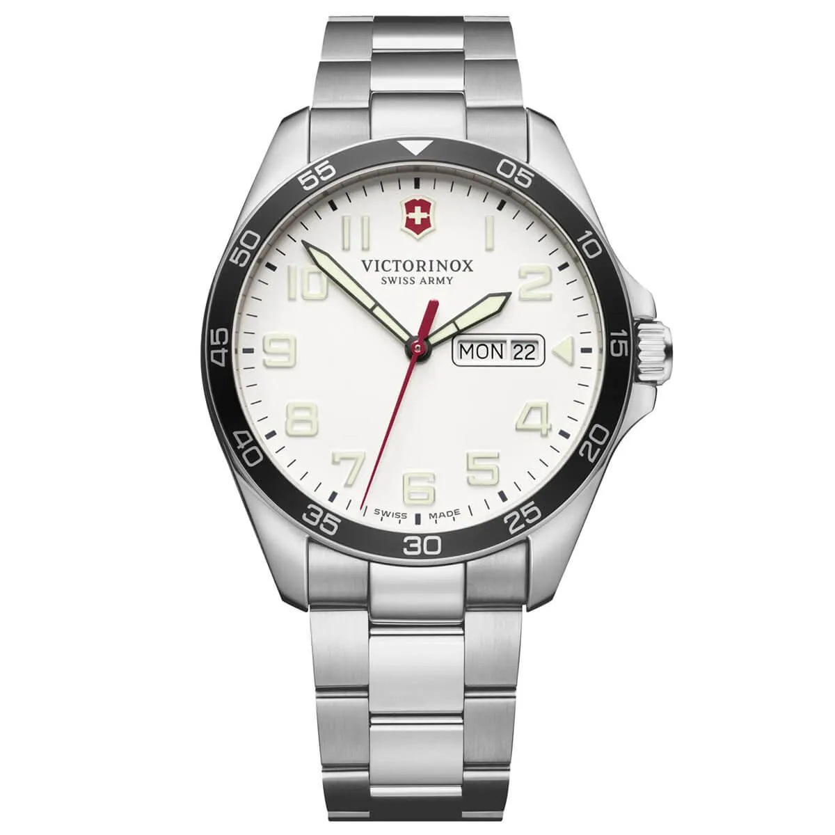 Victorinox Swiss Army Men's Quartz Watch - Fieldforce White Dial Bracelet | 241850