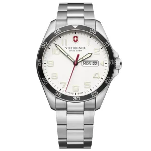 Victorinox Swiss Army Men's Quartz Watch - Fieldforce White Dial Bracelet | 241850