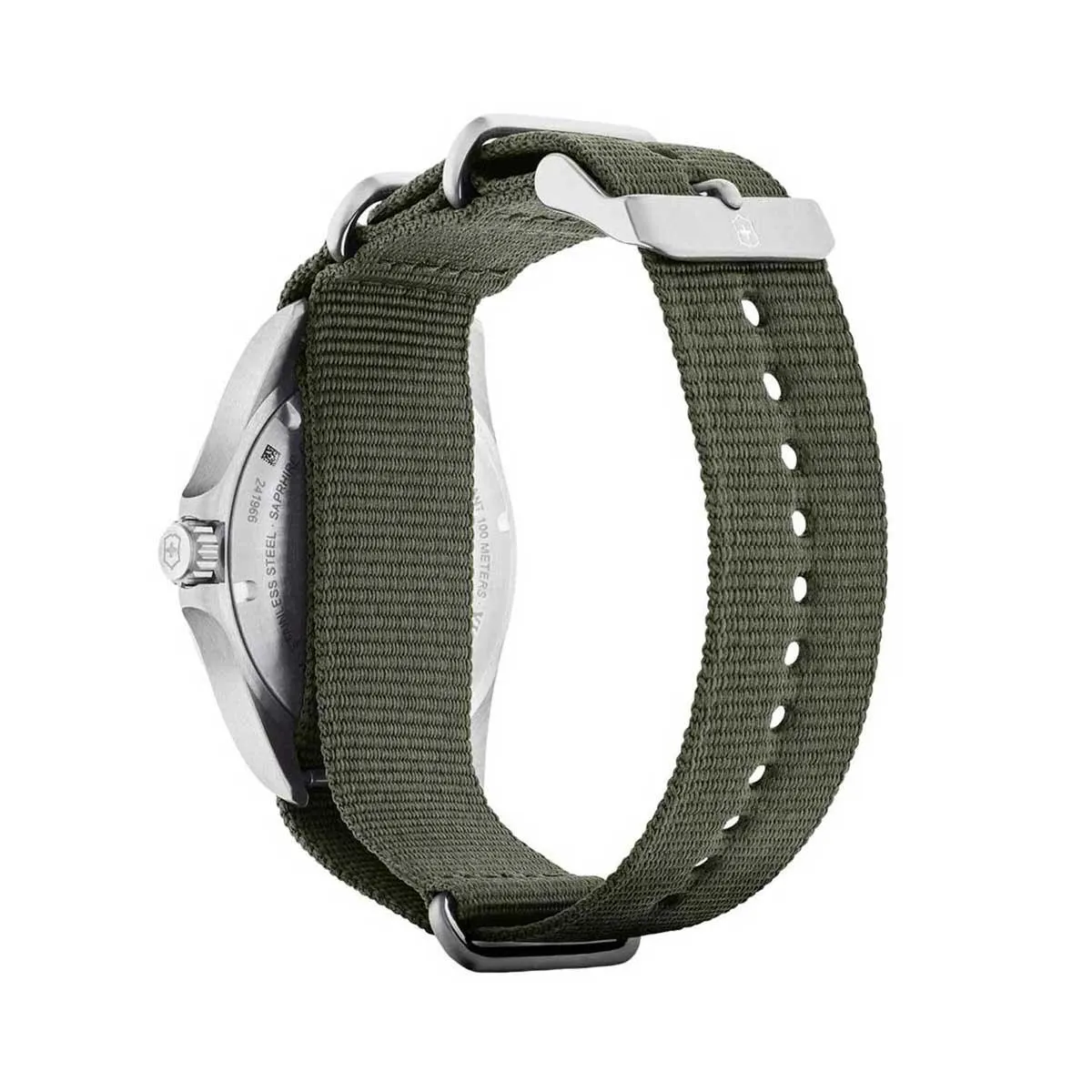 Victorinox Swiss Army Men's Quartz Watch - Heritage Green Dial Fabric Strap | 241966