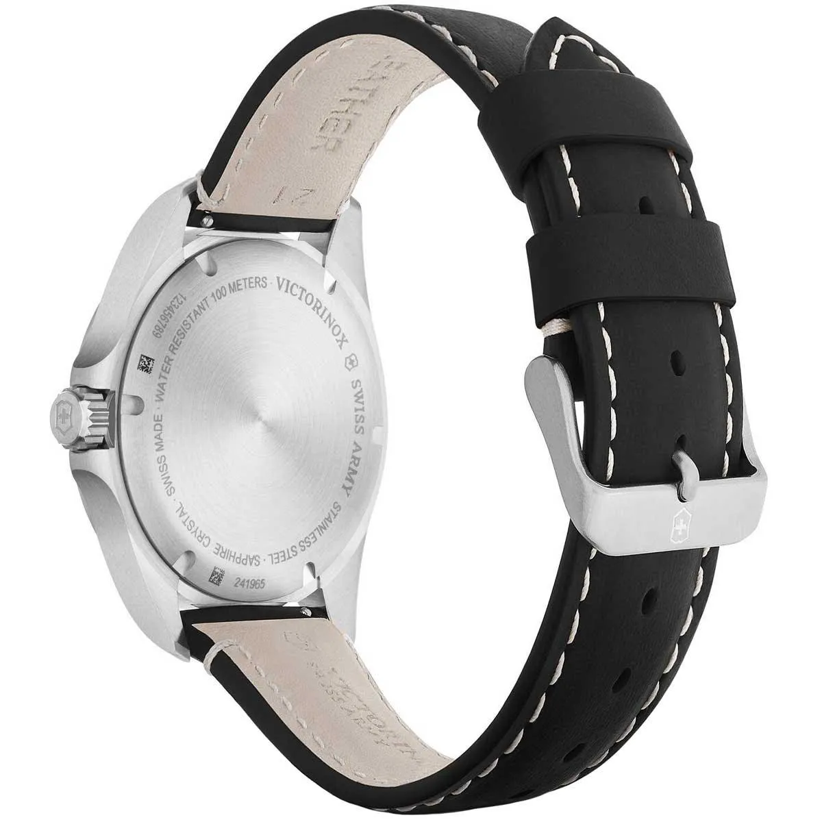Victorinox Swiss Army Men's Quartz Watch - Heritage White Dial Leather Strap | 241965