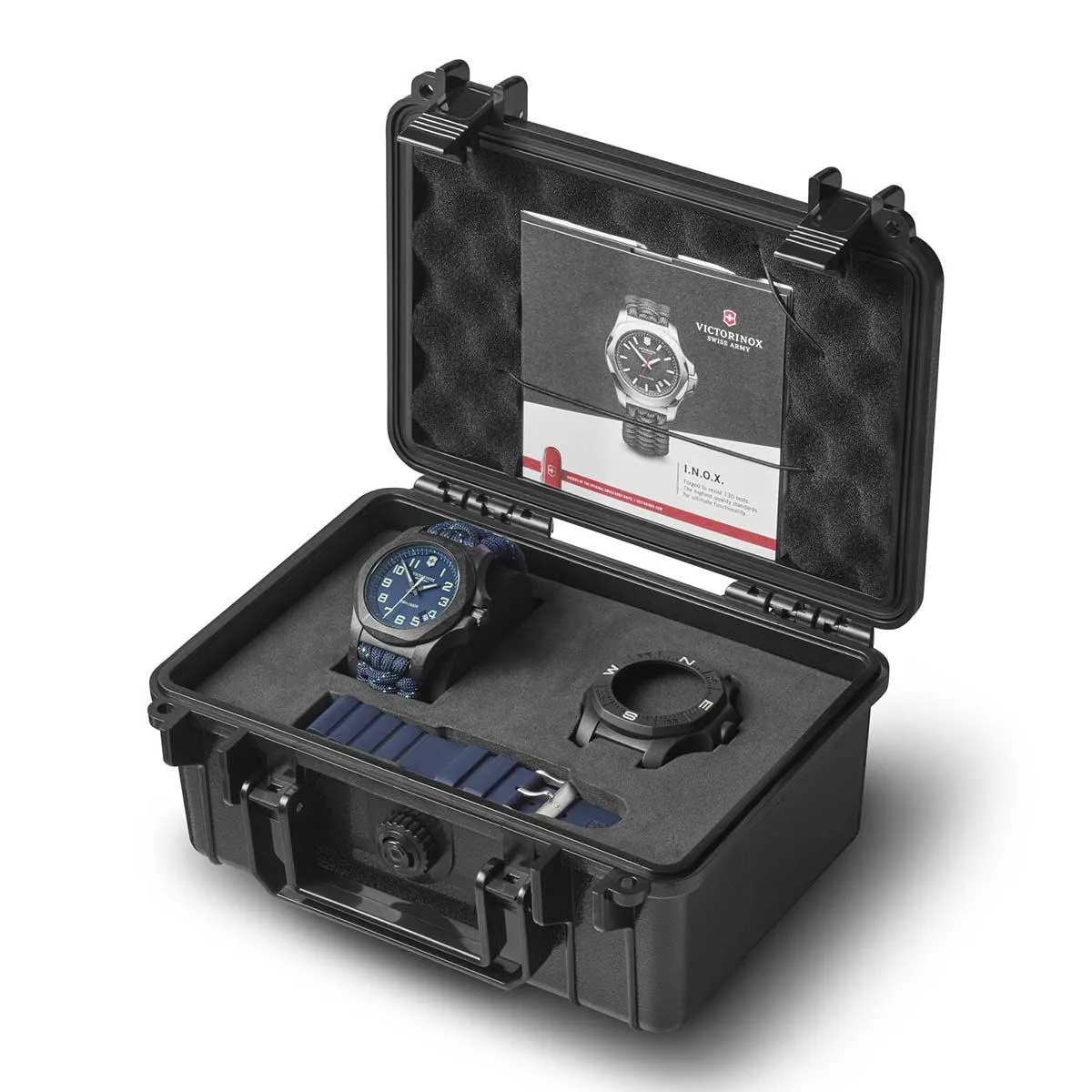 Victorinox Swiss Army Men's Quartz Watch - I.N.O.X. Carbon Blue Strap | 241860