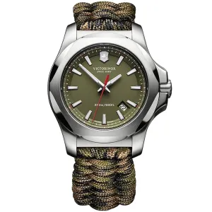 Victorinox Swiss Army Men's Quartz Watch - I.N.O.X. Green Paracord Strap | 241727.1