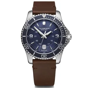 Victorinox Swiss Army Men's Quartz Watch - Maverick Brown Leather Strap | 241863