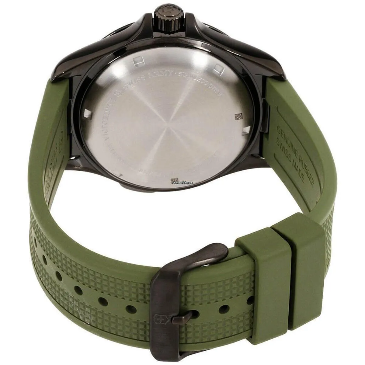 Victorinox Swiss Army Men's Quartz Watch - Night Vision Green Rubber Strap | 241595