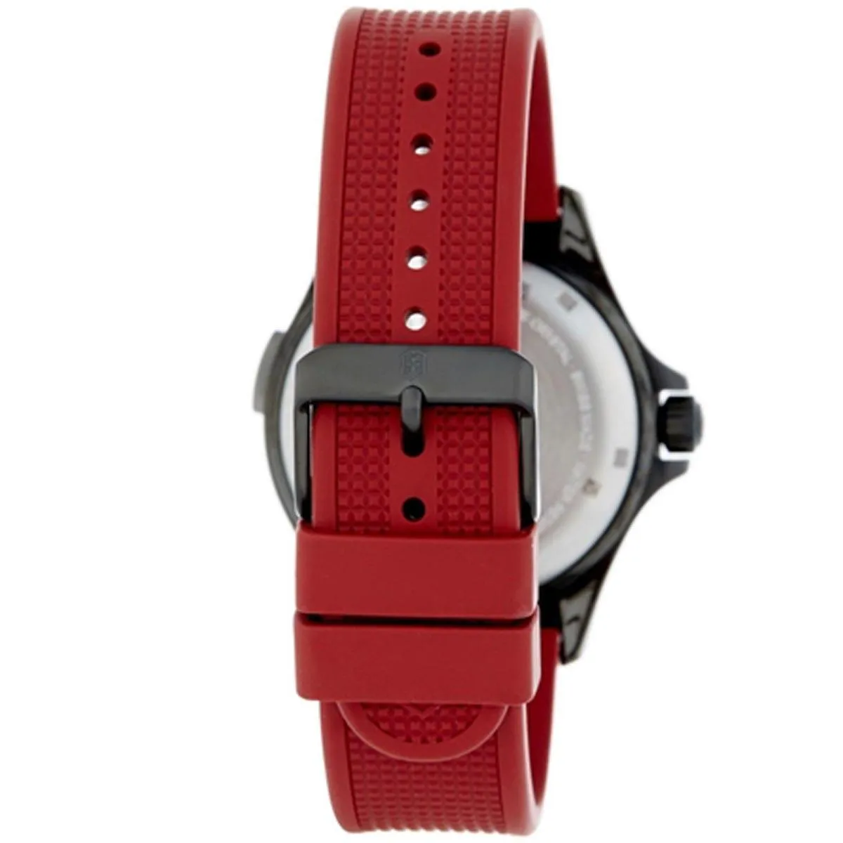 Victorinox Swiss Army Men's Quartz Watch - Night Vision Red Dial Rubber Strap | 241717