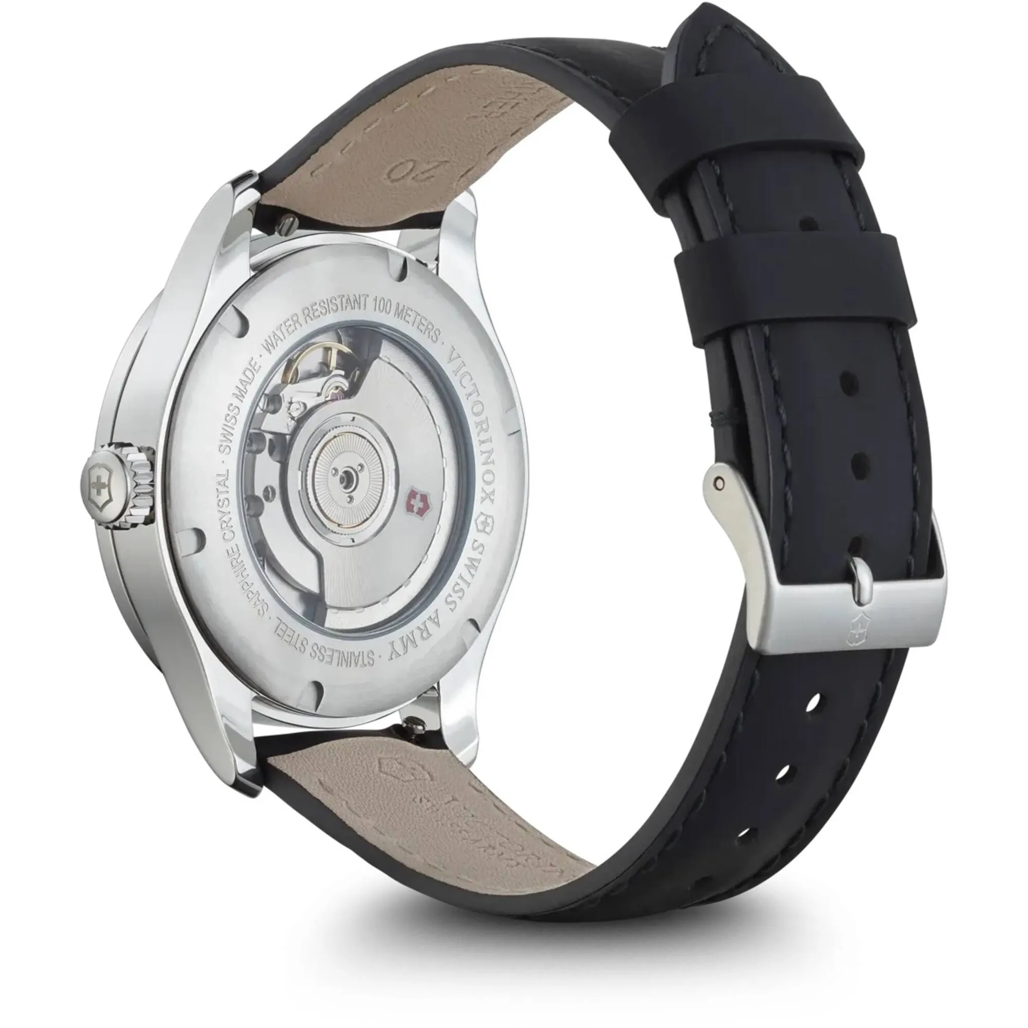 Victorinox Swiss Army Men's Watch - Alliance Mechanical Black Leather Strap | 241869