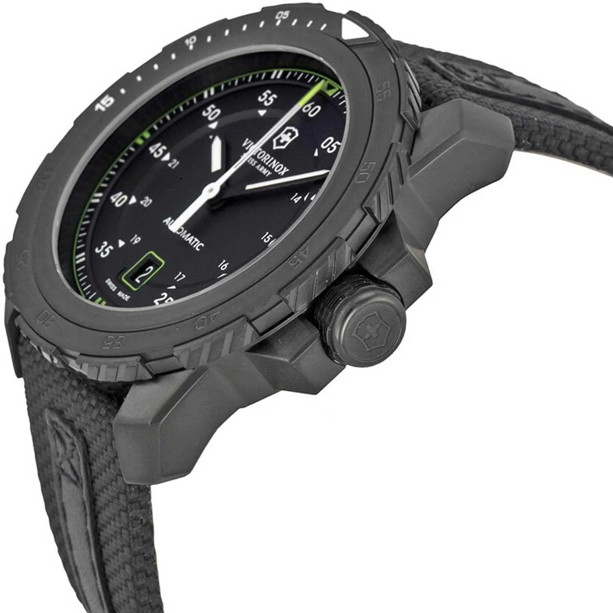 Victorinox Swiss Army Men's Watch - Alpnach Mechanical Black Nylon Strap | 241685