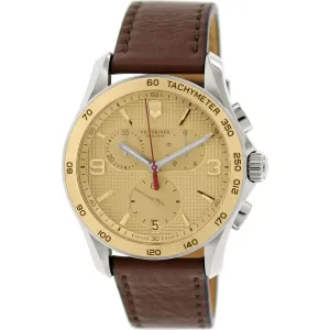 Victorinox Swiss Army Men's Watch - Chrono Classic Brown Leather Strap | 241659