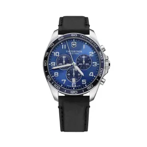 Victorinox Swiss Army Men's Watch - FieldForce Classic Chrono Black Strap| 241929