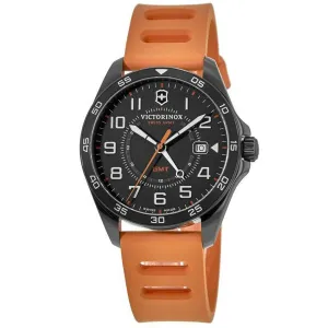 Victorinox Swiss Army Men's Watch - FieldForce Sport GMT Orange Rubber Strap | 241897