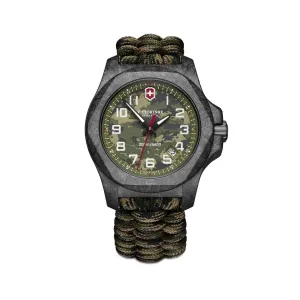 Victorinox Swiss Army Men's Watch - I.N.O.X. Carbon Green Paracord Strap | 241927.1