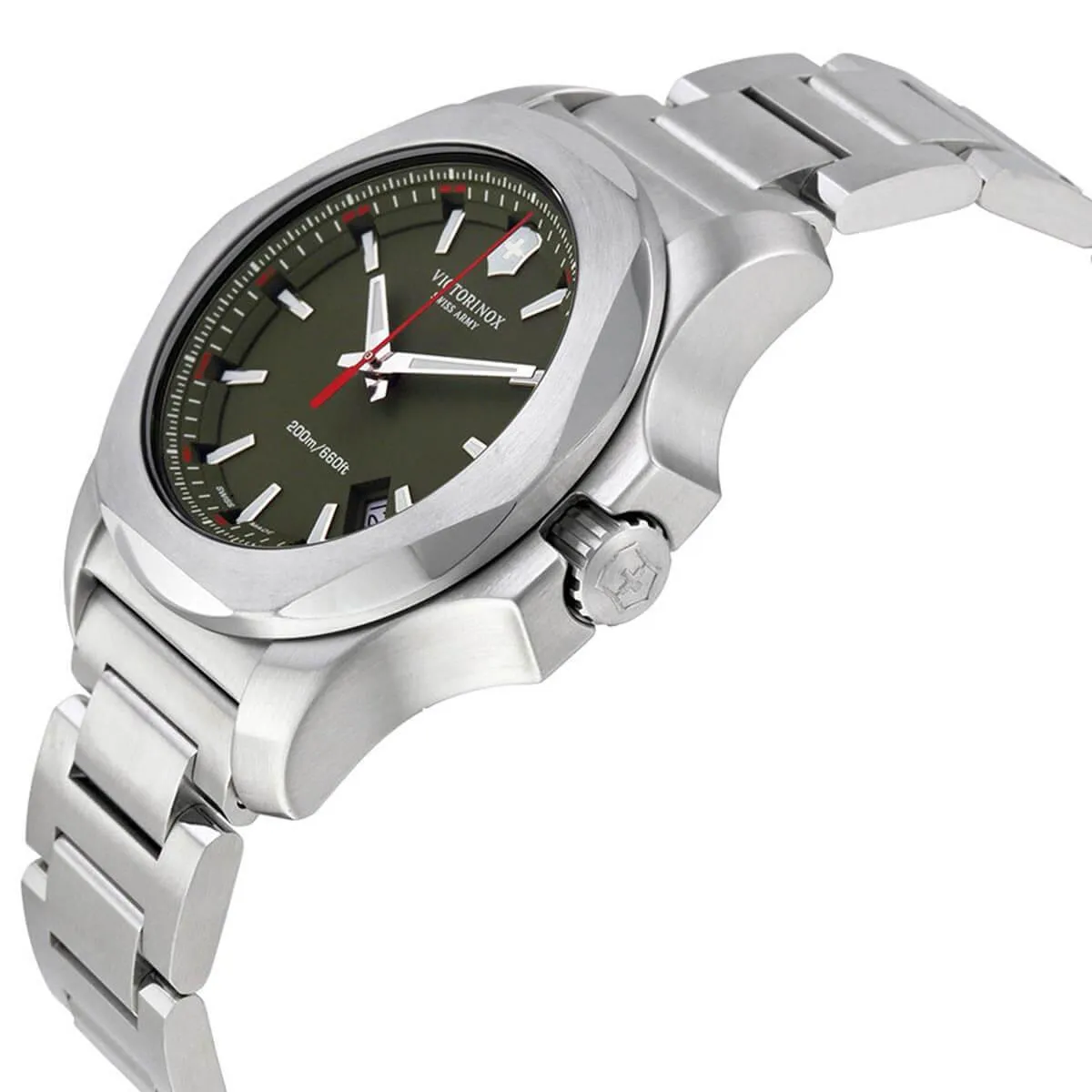 Victorinox Swiss Army Men's Watch - I.N.O.X. Green Dial Bracelet | 241725.1