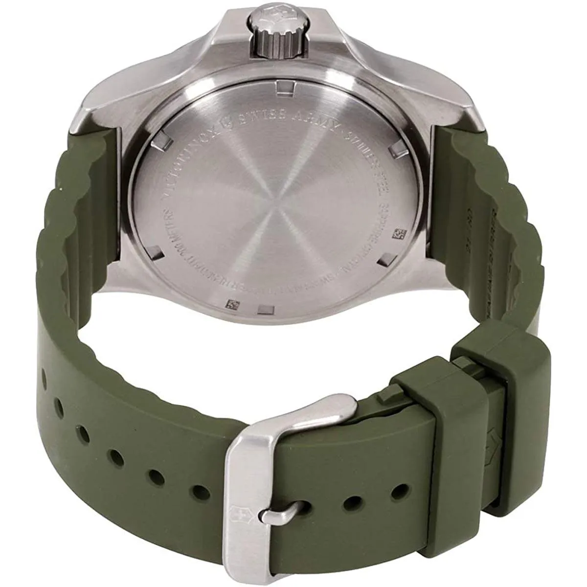 Victorinox Swiss Army Men's Watch - I.N.O.X. Green Dial Rubber Strap | 241683.1