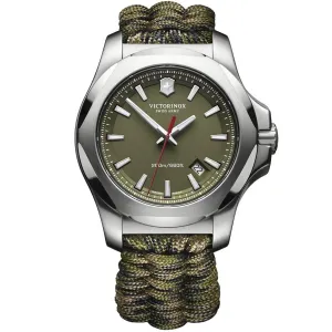 Victorinox Swiss Army Men's Watch - I.N.O.X. Green Dial Textile Strap | 241727