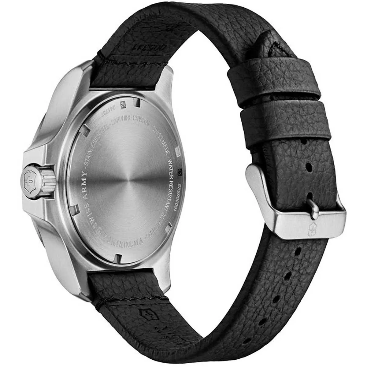 Victorinox Swiss Army Men's Watch - I.N.O.X. Quartz Black Leather Strap | 241737.1