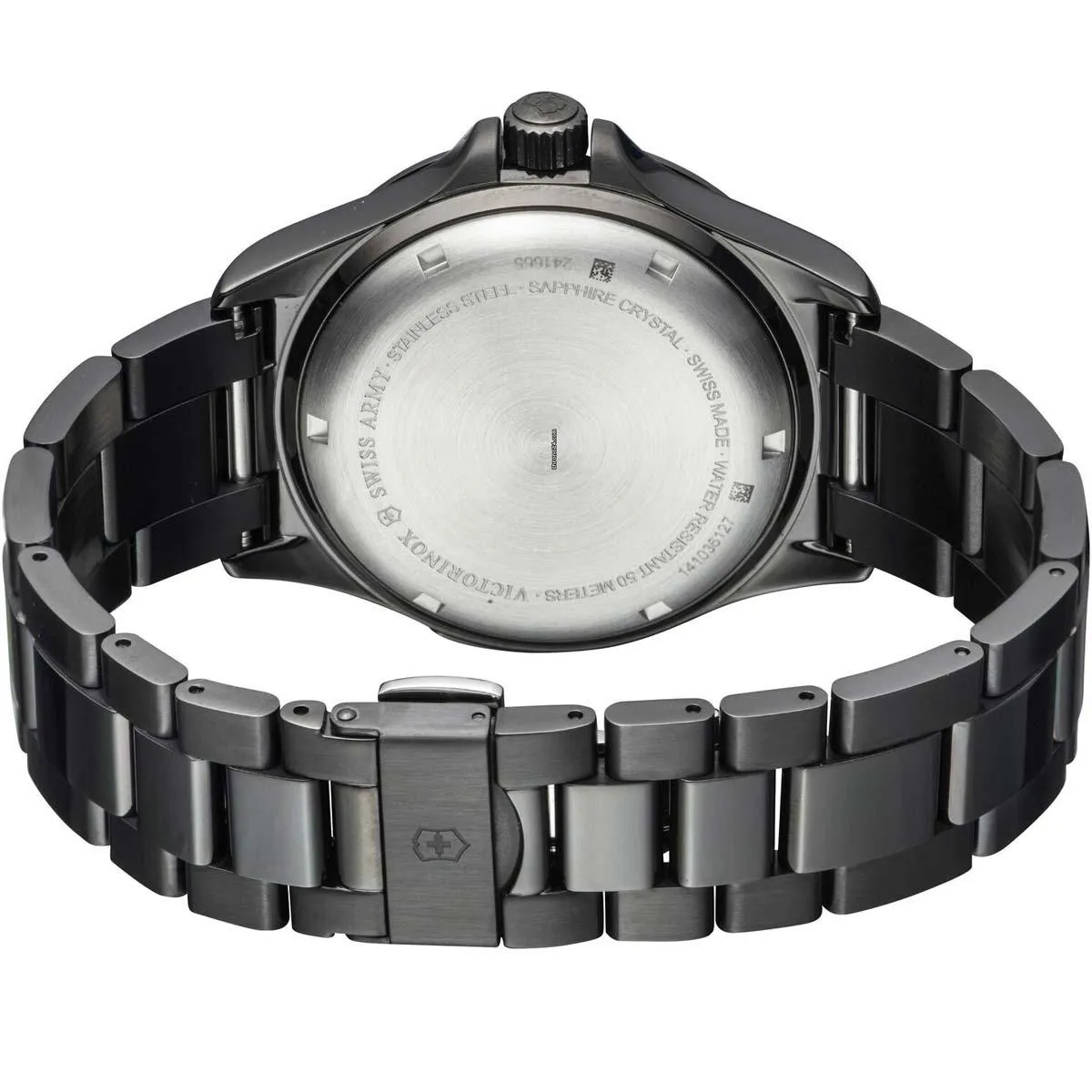 Victorinox Swiss Army Men's Watch - Night Vision Quartz Black Dial Bracelet | 241665