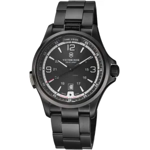 Victorinox Swiss Army Men's Watch - Night Vision Quartz Black Dial Bracelet | 241665