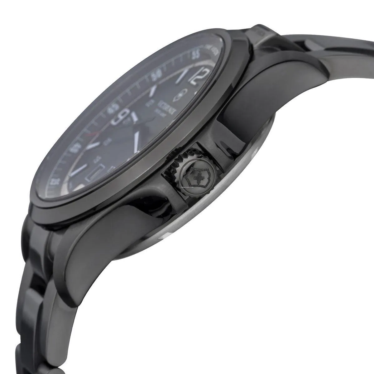 Victorinox Swiss Army Men's Watch - Night Vision Quartz Black Dial Bracelet | 241665