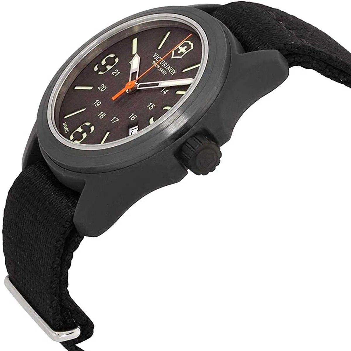 Victorinox Swiss Army Men's Watch - Original Grey Dial Black Nylon Strap | 241593.1