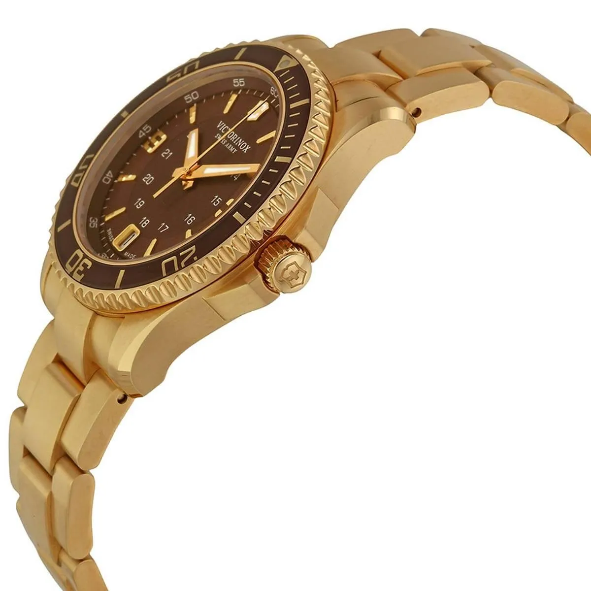 Victorinox Swiss Army Women's 241614 Maverick Brown Gold Watch