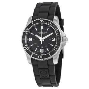 Victorinox Swiss Army Women's Quartz Watch - Maverick Black Dial Strap | 241702