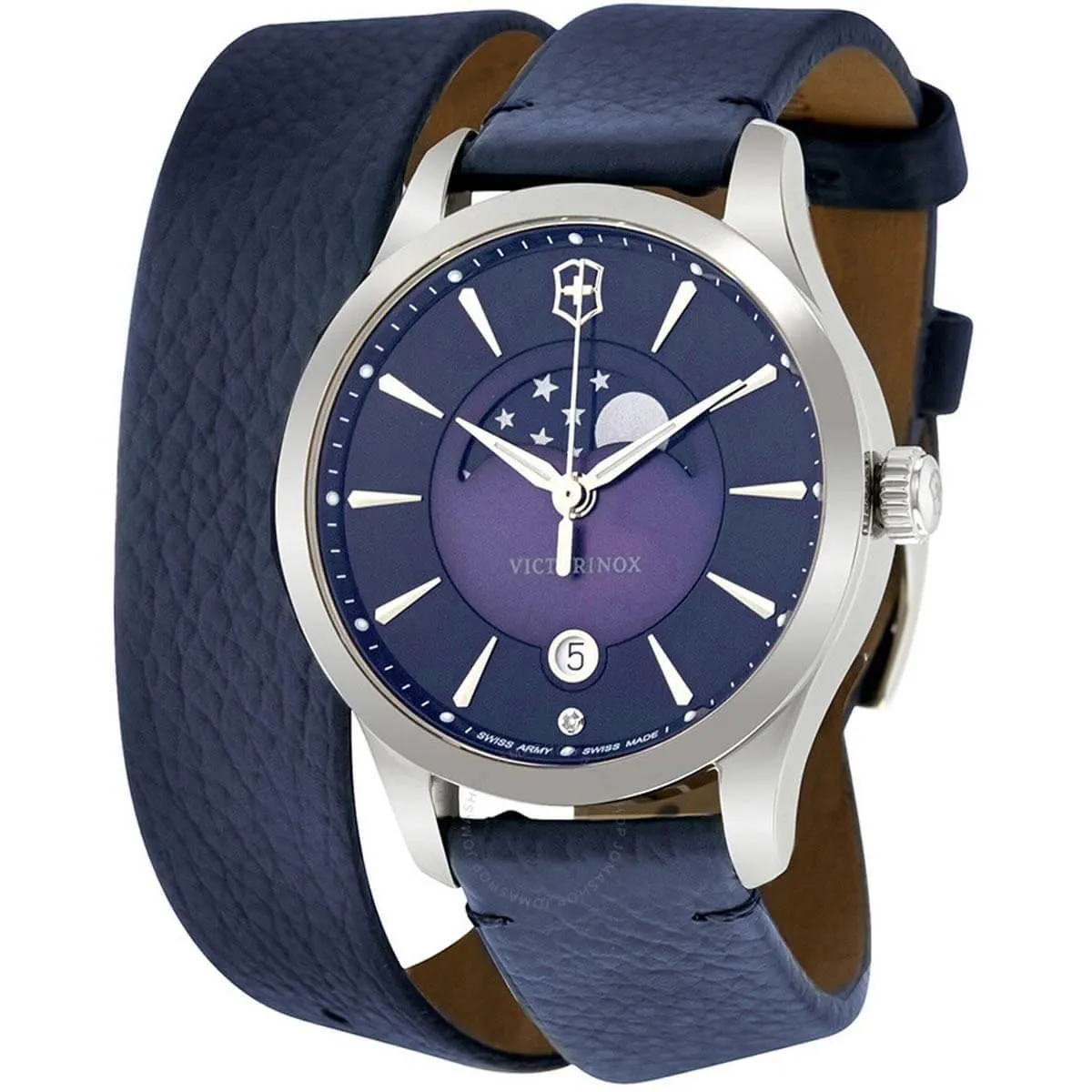 Victorinox Swiss Army Women's Watch - Alliance Small Blue Double Wrap Strap | 241755