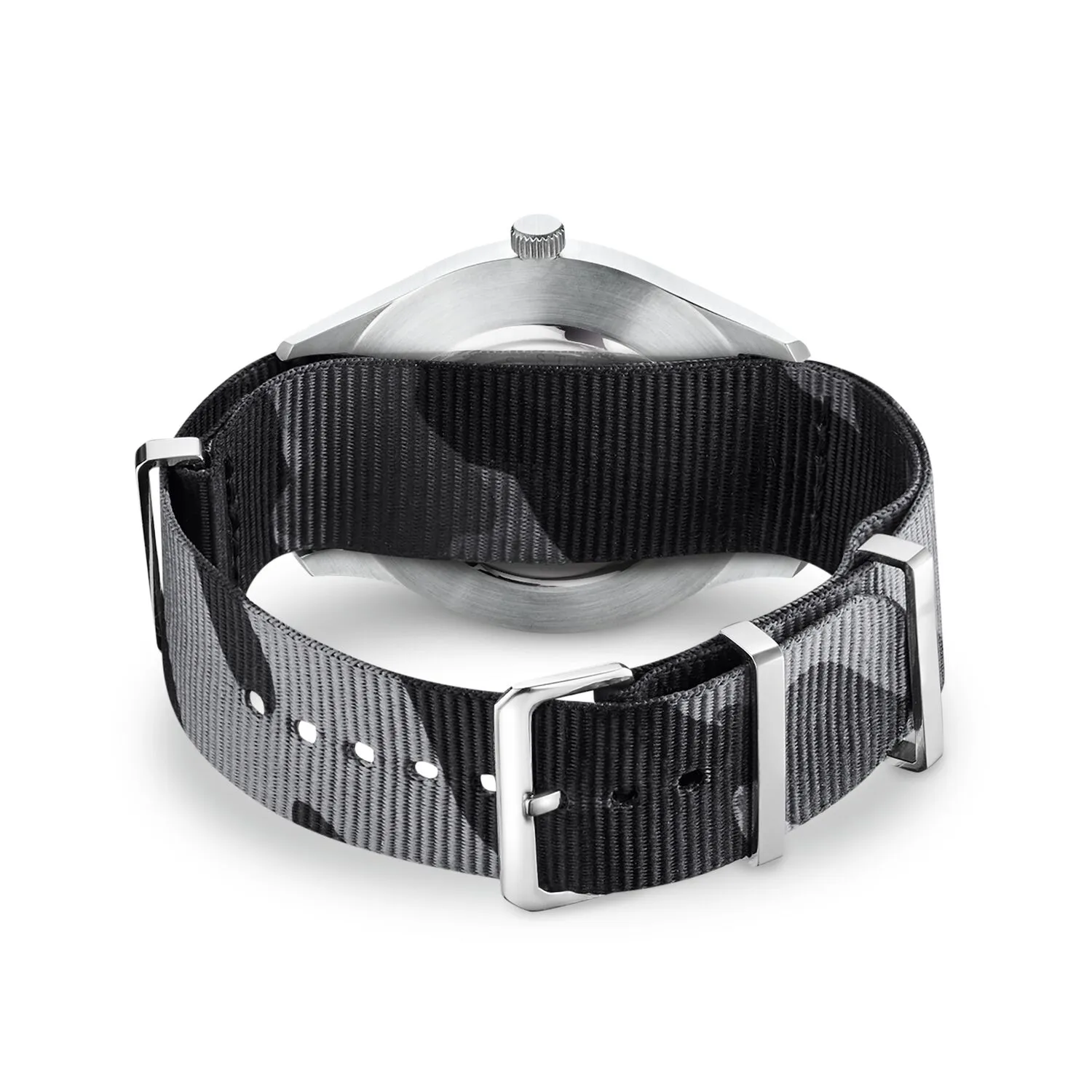 Watch Band Nato Black Camouflage
