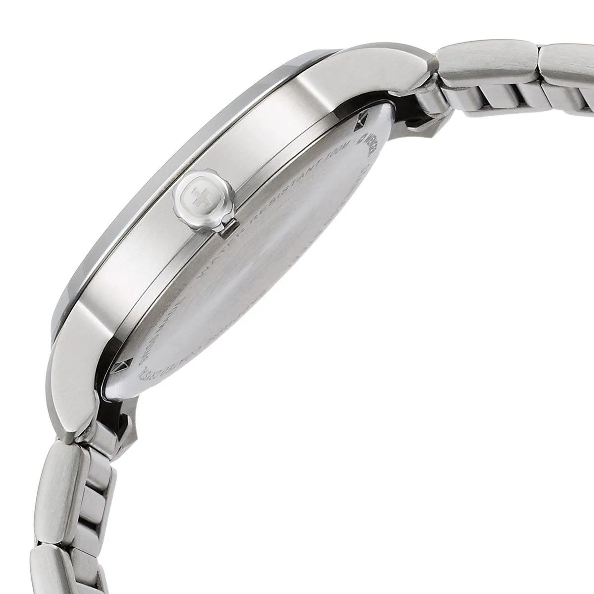 Wenger 01.1541.108 Men's Attitude Heritage Stainless Steel Bracelet Cream Dial Day Date Watch